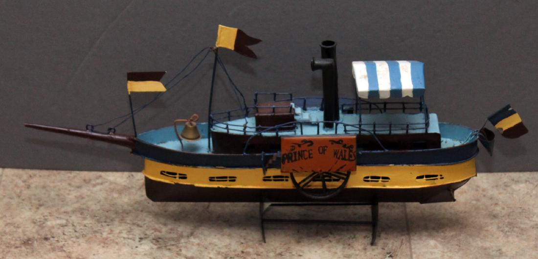 3 steamship models; approx 17" x 10" (1 of 3)
