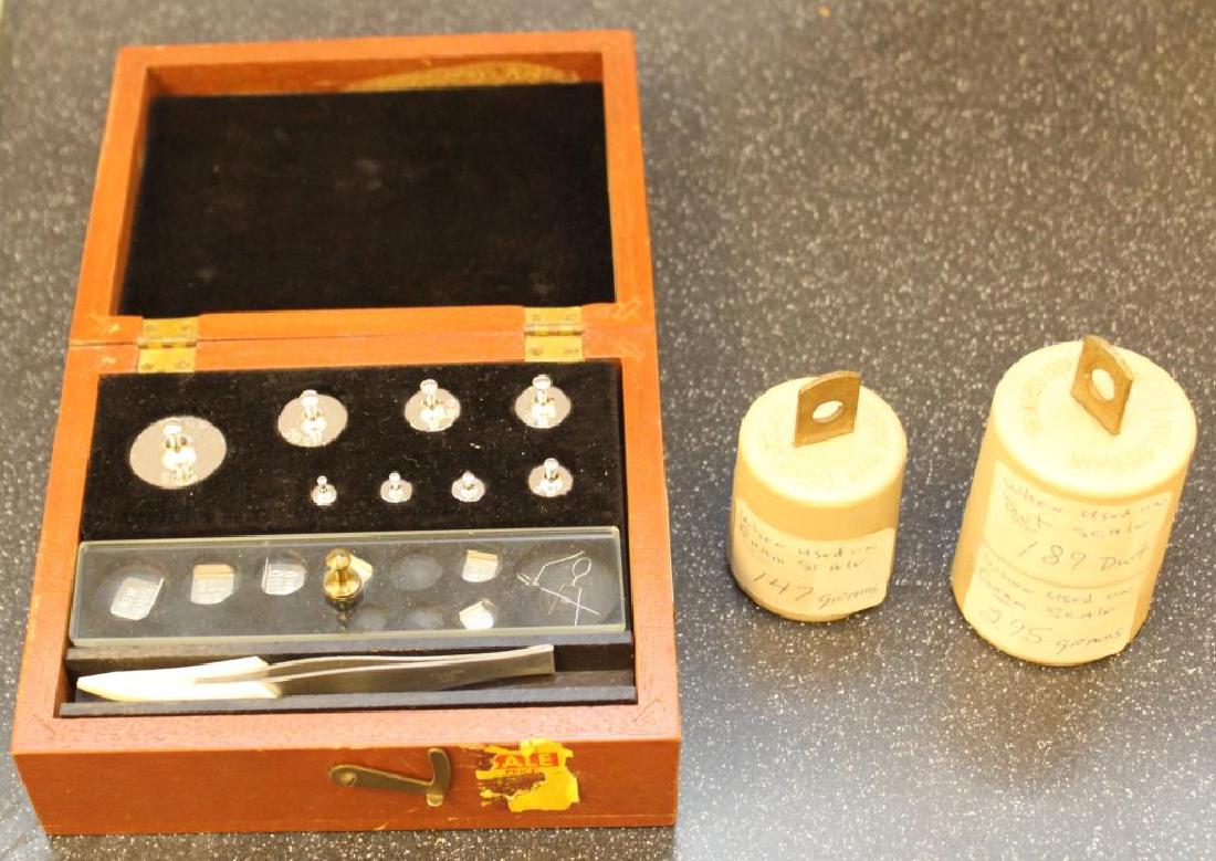 set of Arthur H. Thomas precision weights in case, 14 (1 of 3)