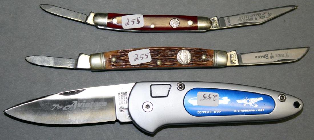 (3) Boker knives 8288 SS Aviators Limited Edition #346;: (3) Boker knives 8288 SS Aviators Limited Edition #346; longest is 4"