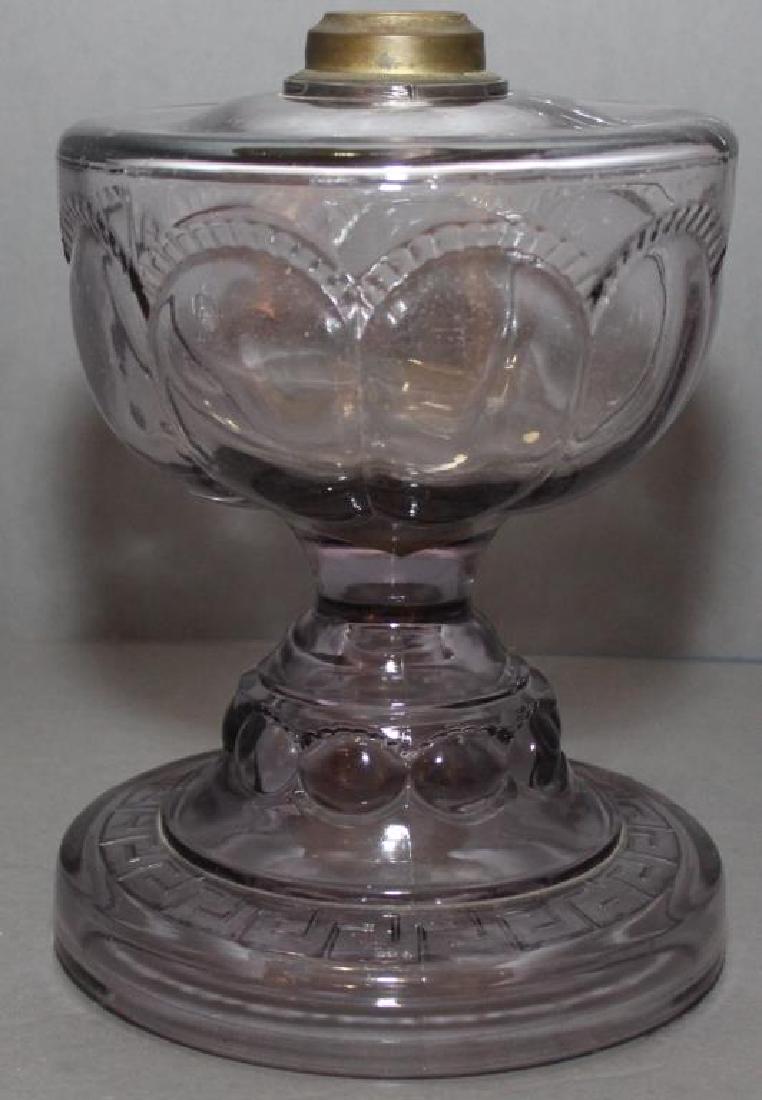 zipper loop pedestal oil light, massive, no burner: zipper loop pedestal oil light, massive, no burner 10.25" tall, 7.25" burner