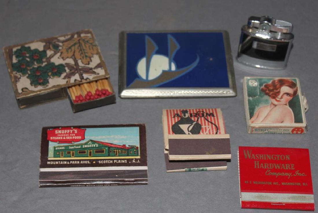 asstd lot, art deco cigarette case, Ronson lighter, (1 of 3)