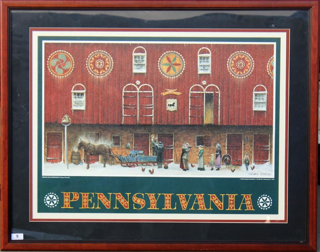 George Lyster "Pennsylvania Homecoming" 1990 print