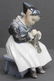 Royal Copenhagen Knitting Lady, 5.5" high