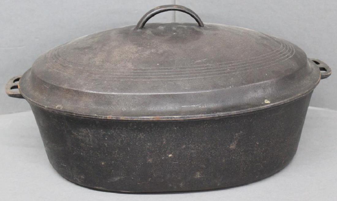 Wagner Ware Sidney O oval roaster 1287A; 17.5" long x (1 of 1)