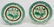(2) Majolica plates, 9"