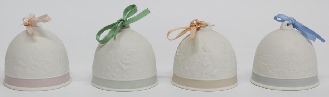 (4) Lladro Figurine Collectors Society bells - "Spring (1 of 1)