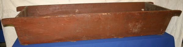 Hog Scaulding trough: Hog scaulding trough, softwood, (97" long x 32" wide x 17" high) American c. 1930-1940