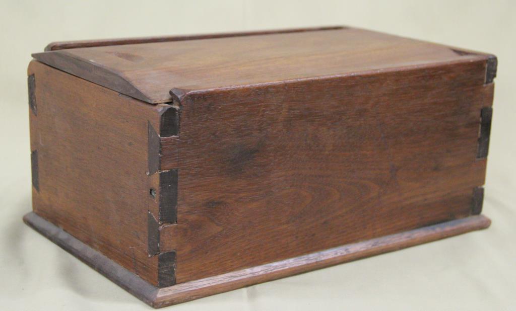 walnut dovetailed candle box, 12"x7.5"x5.75" high (1 of 3)