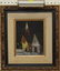 oil painting church painting, 17.5"x16" overall