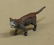 tray lot 18 ceramic cat figures, German metal cat, - 2