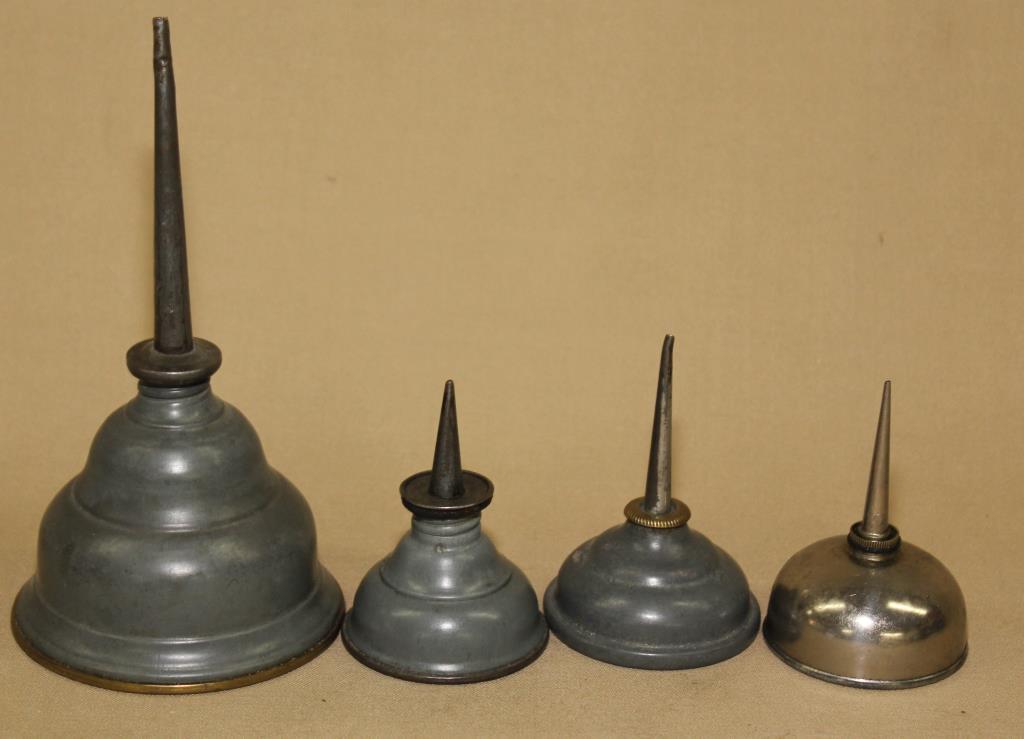4 oil cans, 3" to 6.25" (1 of 1)