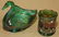 Imperial Glass Carnival toothpick holder, Fenton