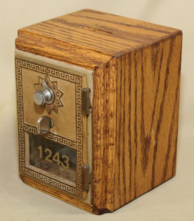 Post Office Box door oak bank (1 of 1)