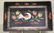 Toleware pan 14"x19", "Distlefink, Tulips &