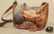 lady's leather saddle hand/shoulder bag