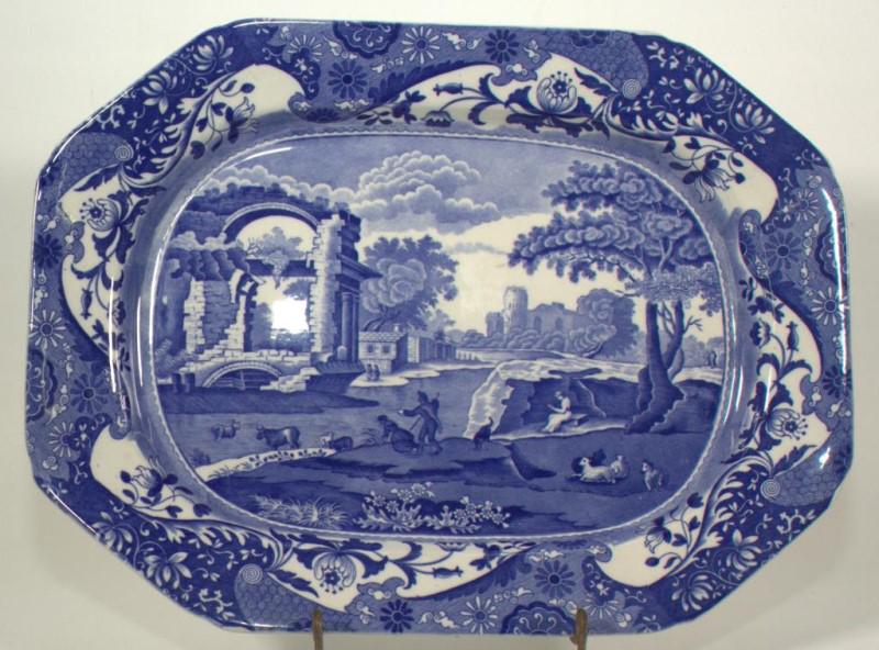 Copeland Spode's Italian platter, England;: Copeland Spode's Italian platter, England; 12.75" wide x 17" long
