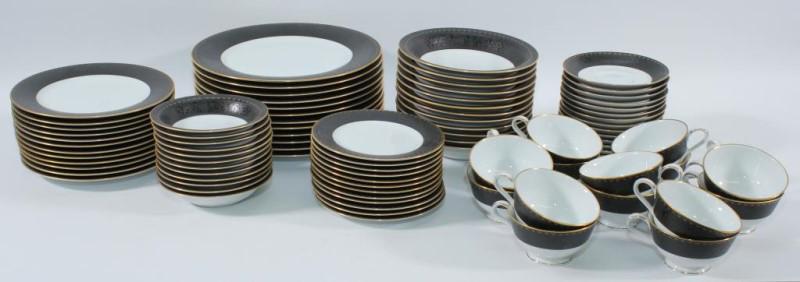 Noritake Benedicta dinnerware service for 12 with: Noritake Benedicta dinnerware service for 12 with serving pieces