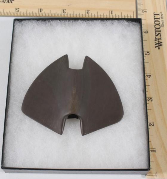 Native American red slate banner stone Ohio: Native American red slate banner stone Ohio