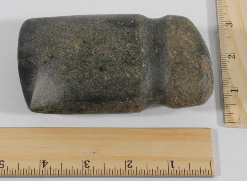 Native American full groove axe head: Native American full groove axe head