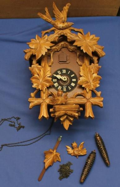 Cuckoo Clock - Germany - 1 bird broken off bottom: Cuckoo Clock - Germany - 1 bird broken off bottom but available