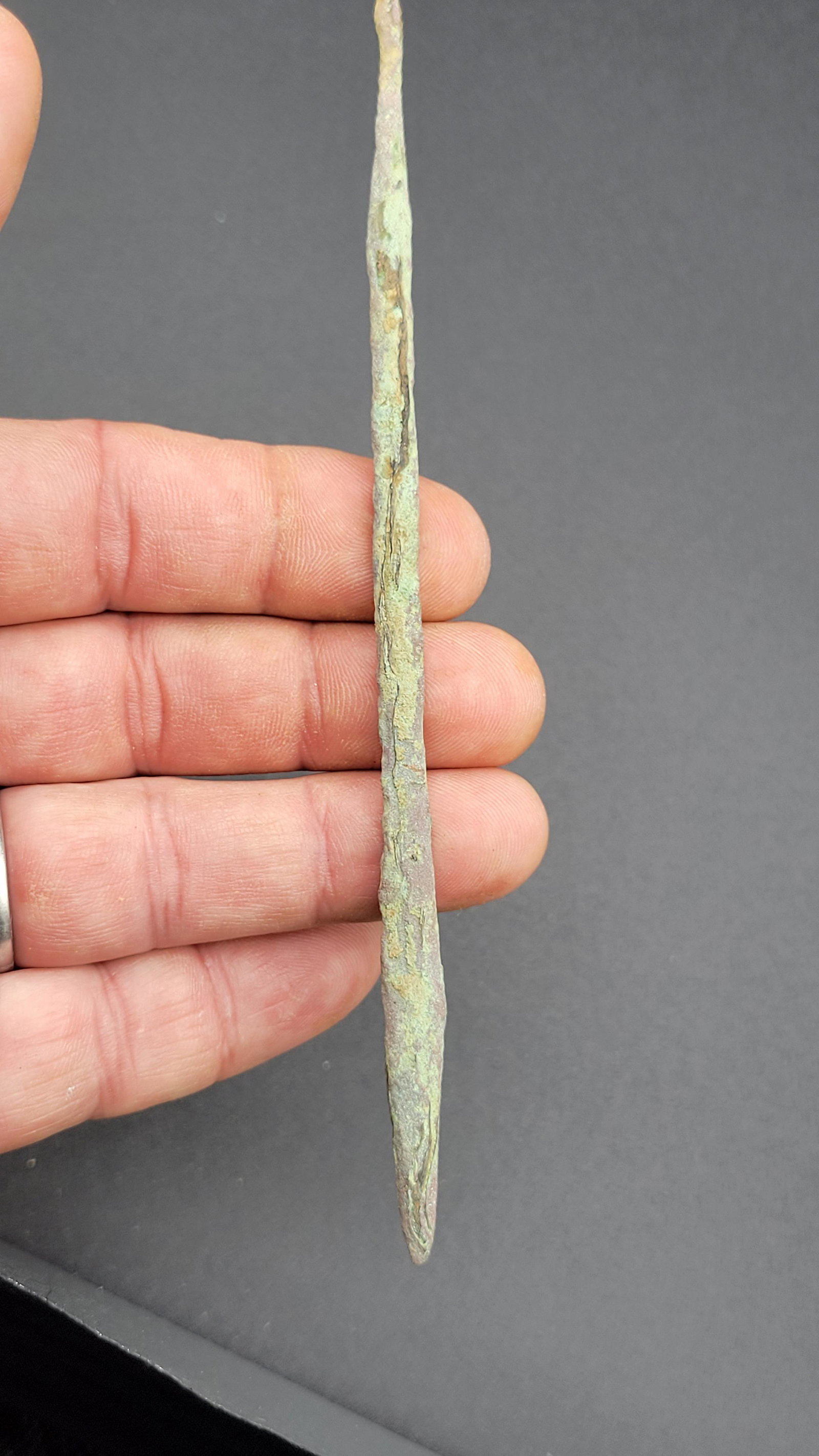 7 1/8" Copper Awl Washington County Wisconsin: 7 1/8" Copper Awl Washington County Wisconsin