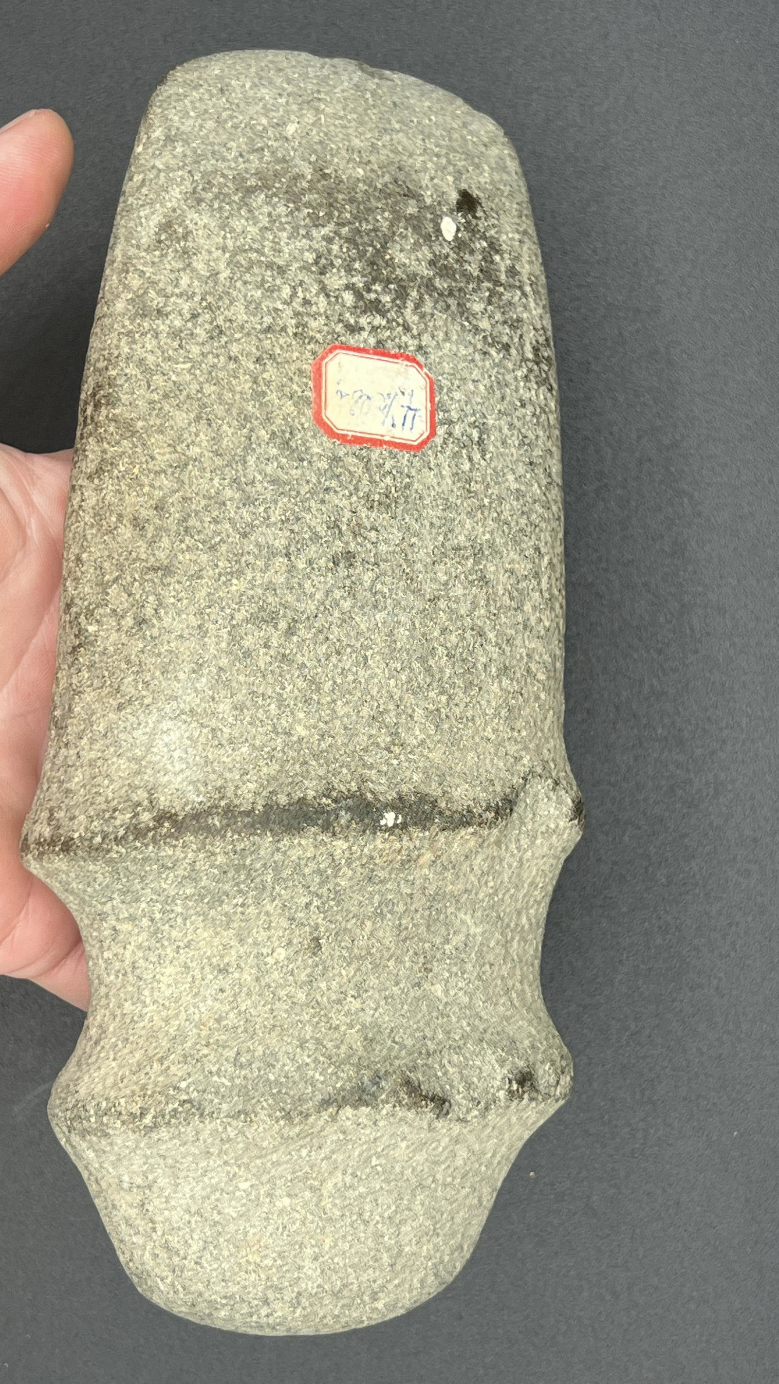 8 5/8" Highly Developed 3/4 Groove Axe- Ohio Origin- Great form and finish: 8 5/8" Highly Developed 3/4 Groove Axe- Ohio Origin- Great form and finish