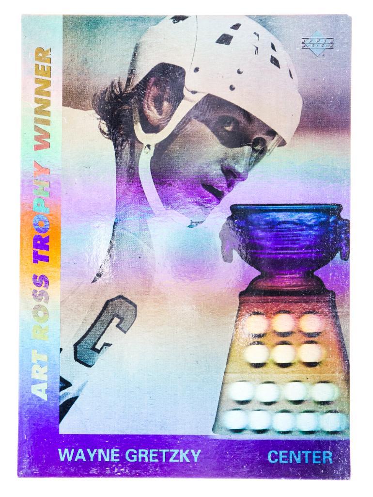 Wayne Gretzky Art Ross Trophy Winner -Scoring Leader 1990-91- Hologram Card: Wayne Gretzky Art Ross Trophy Winner -Scoring Leader 1990-91- Hologram Card