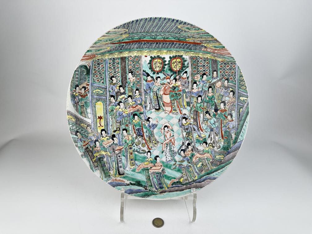 A large famille verte dish, Qing Dynasty Pr. (1 of 9)