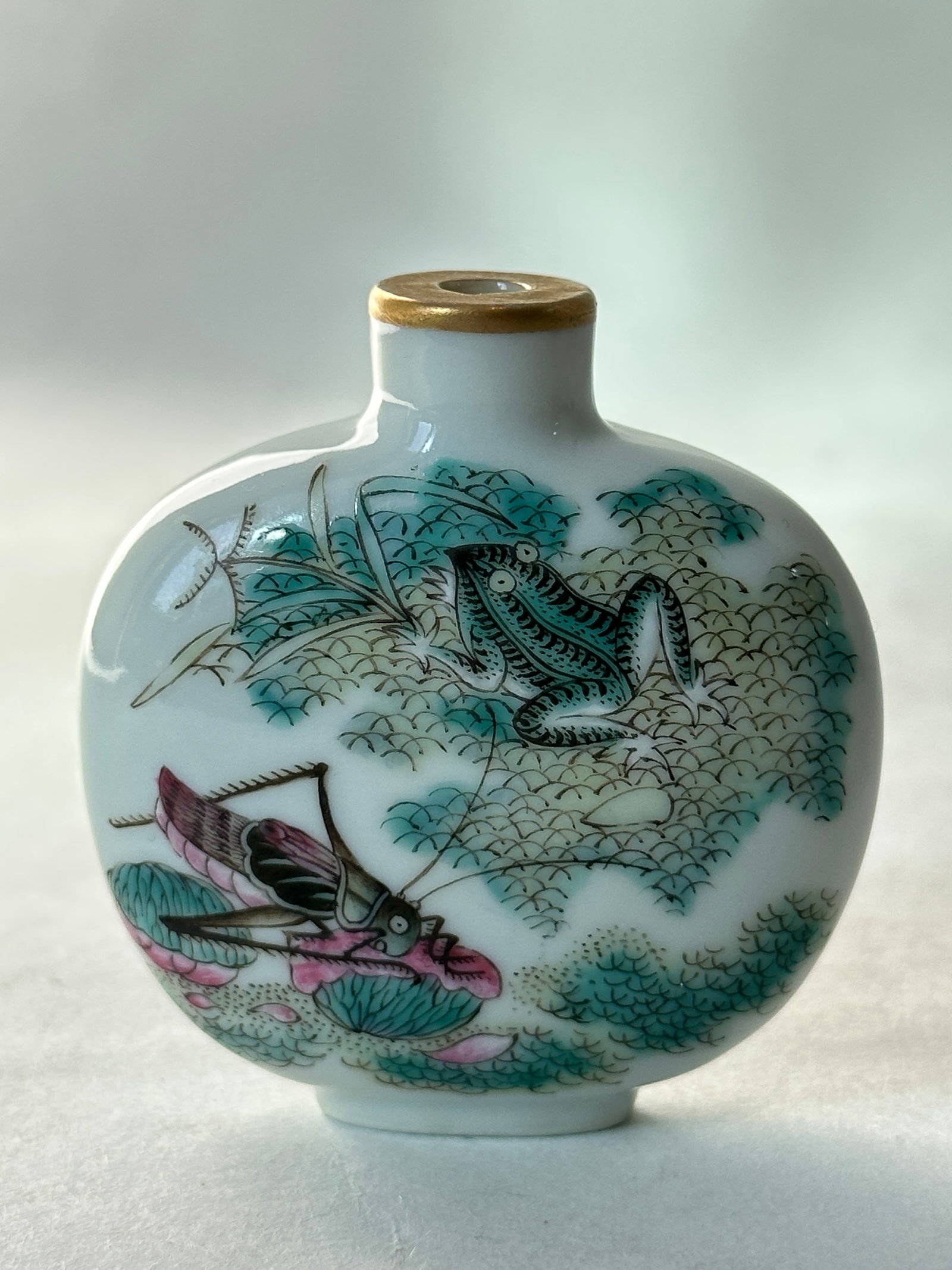 A Chinese snuff bottle, Qing Dynastry Pr.: Size:(H5.5CM) Shipping:(Within Europe & USA & China shipping by DHL or local post estimation: 65Euro. If won more than FIVE LOTs, the total Shipping Freight is no more than 500Euro. 3% Premium OFF if 