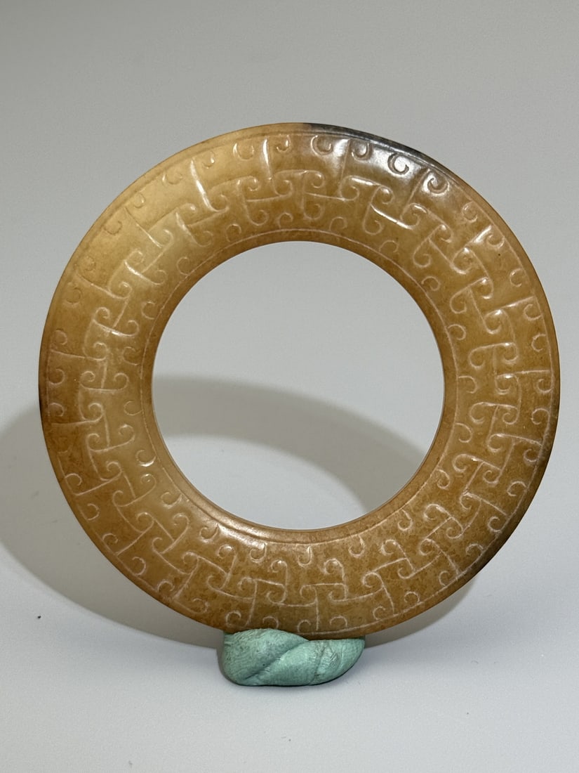 A Chinese jade ornament, 13TH/16TH Century Pr.Collection of NARA private gallary. (1 of 11)