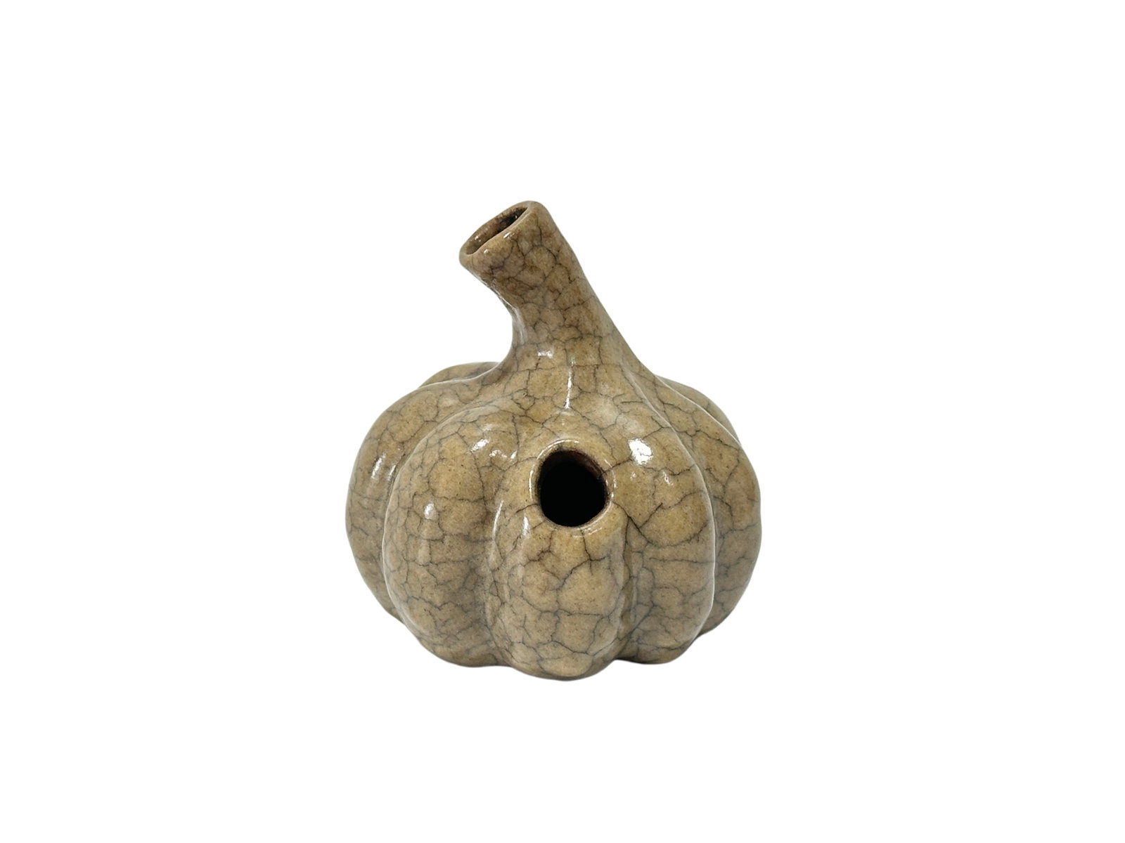 A Chinese guan ware water drop, Ming Dynasty Pr. (1 of 6)