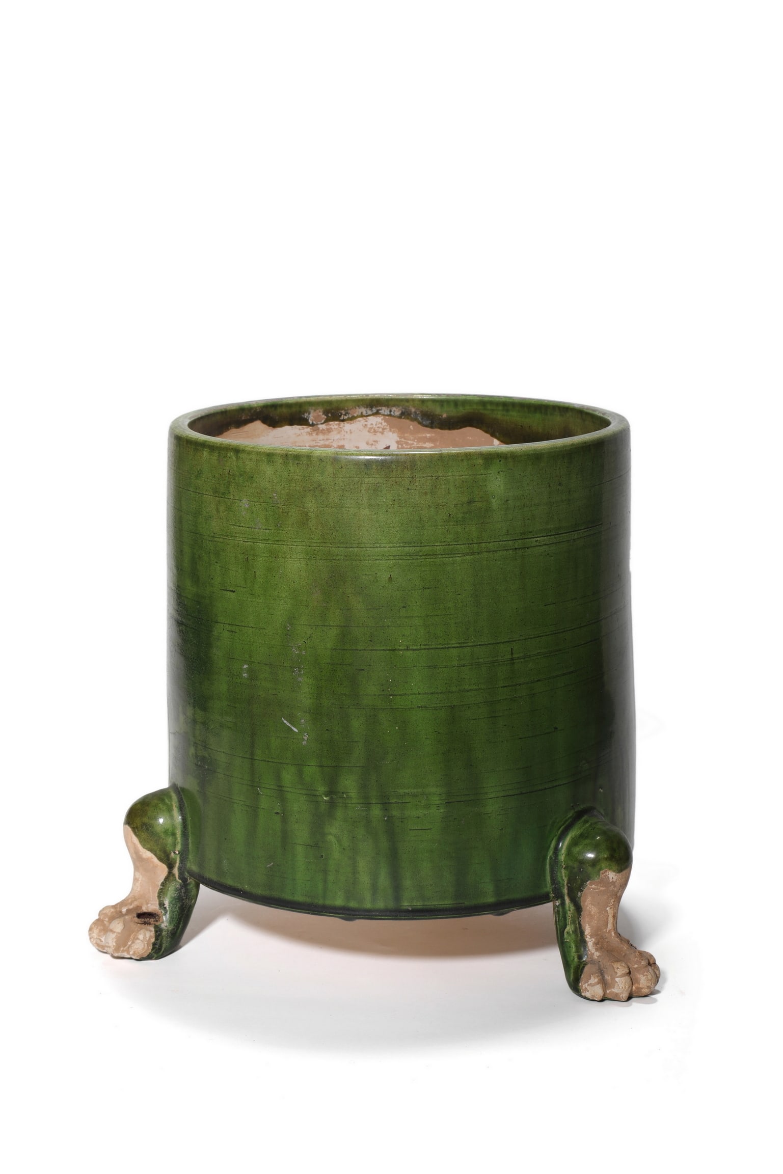 A Green Glaze Tripod Censer, 10th?C13th C Pr.: Size:(Height23cm) Shipping:EU\HK\USA Ondoor shipping estimation:85EUR Condition:(Good Condition, No Hairlines, No Cracks, No Repairment Checked by UV&Strong Light, Age Traces) Terms:(It is the Buyer's