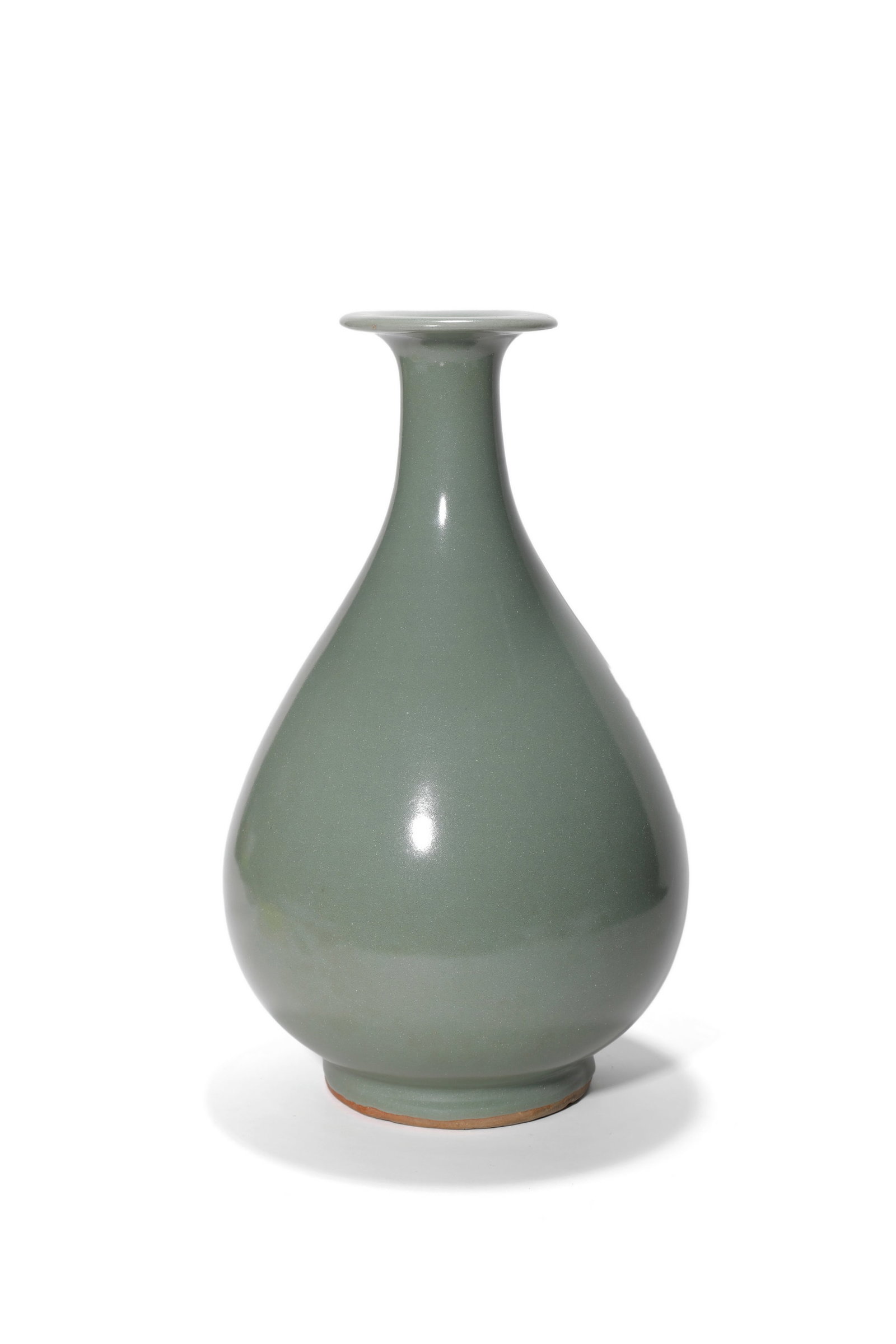 A Longquan Celadon Yuhuchun Vase, 13th?C14th C Pr. (1 of 3)