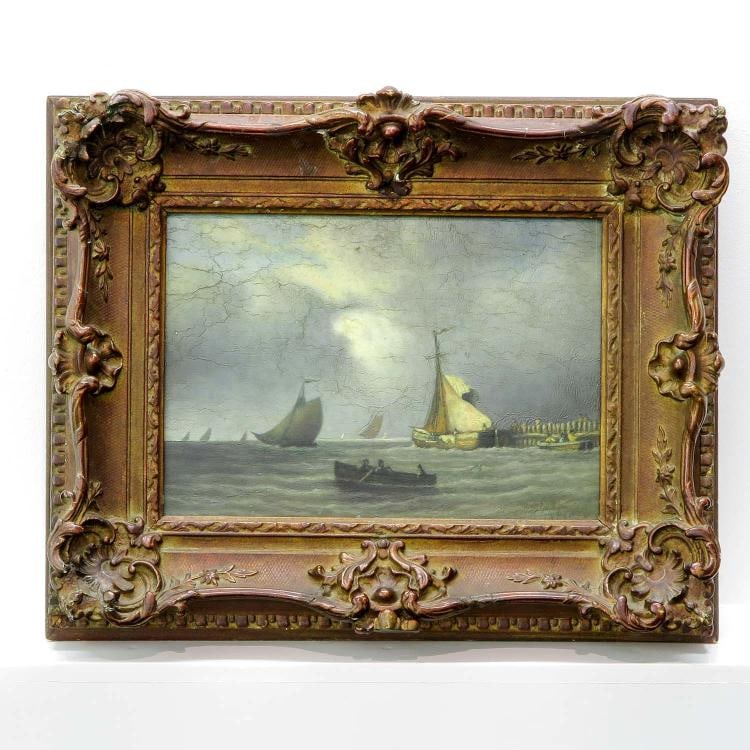 Signed Stengeling Oil on Panel (1 of 3)