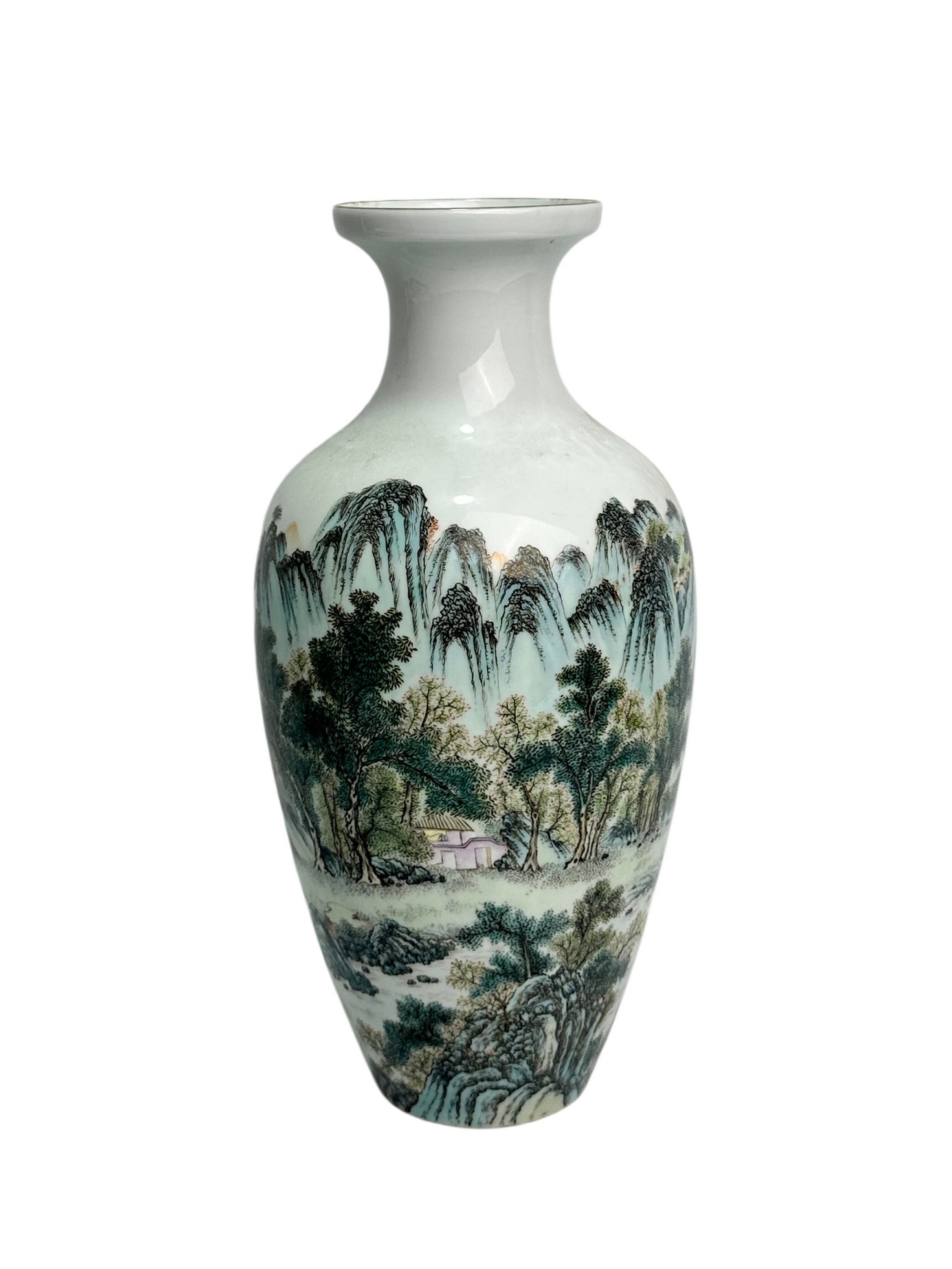 A nice Famille Rose vase, 1950's Pr. (1 of 11)