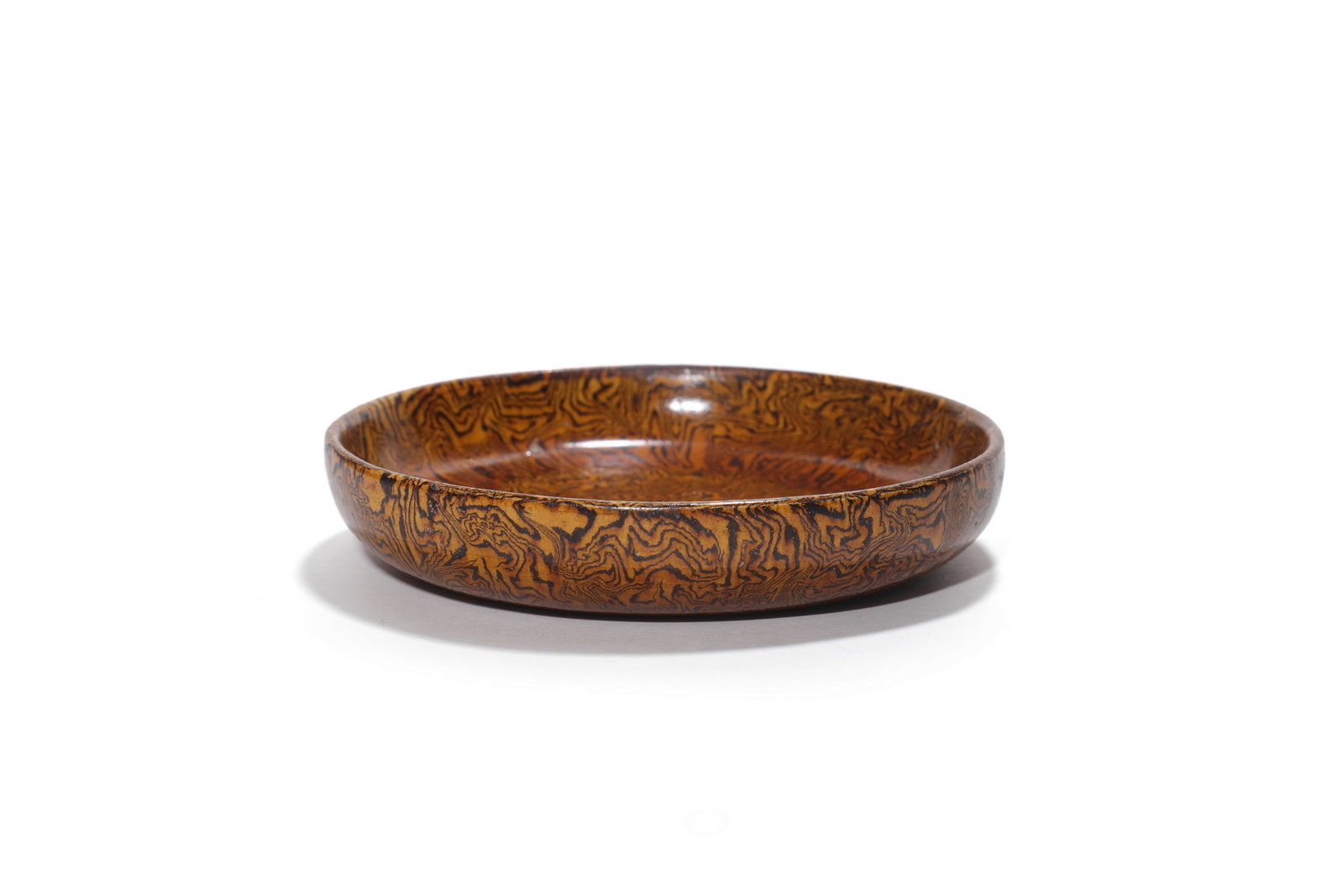 A Marbled Glaze Dish, 7th?C10th C Pr.: Size:(Mouth Diameter 12cm) Shipping:EU\HK\USA Ondoor shipping estimation:85EUR Condition:(Good Condition, No Hairlines, No Cracks, No Repairment Checked by UV&Strong Light, Age Traces) Terms:(It is th