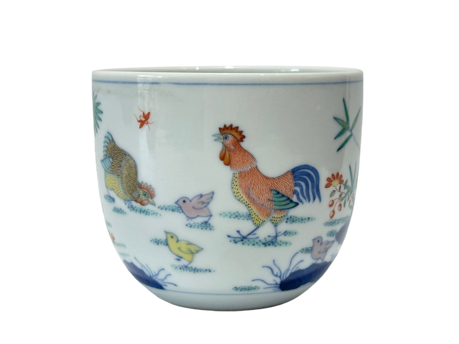 A Chinese Doucai chicken cup, Ming Dynasty Pr. (1 of 8)