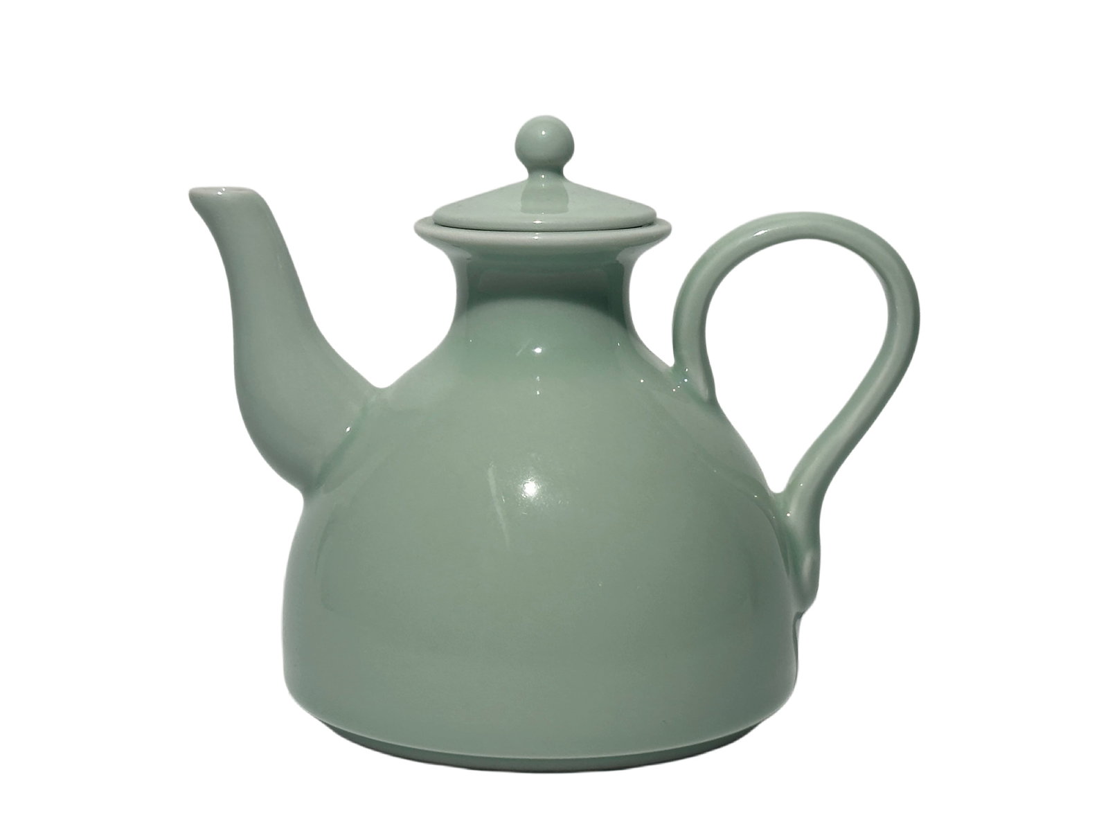 A Chinese powder-green glazed pot, Qian Long Pr. (1 of 9)