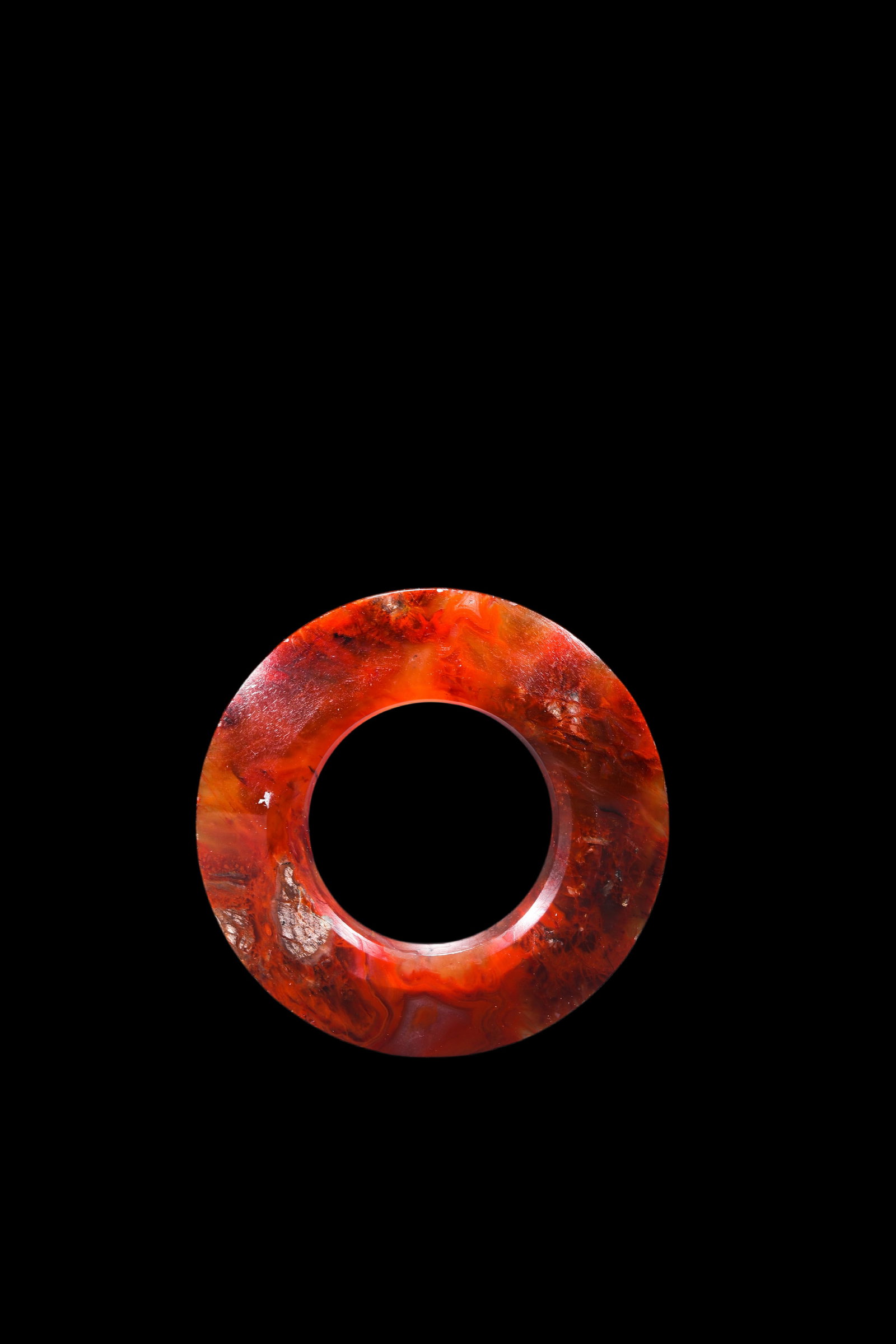 A Red Agate Ring, Warring States, Circa 475?C221 BC Pr. (1 of 3)