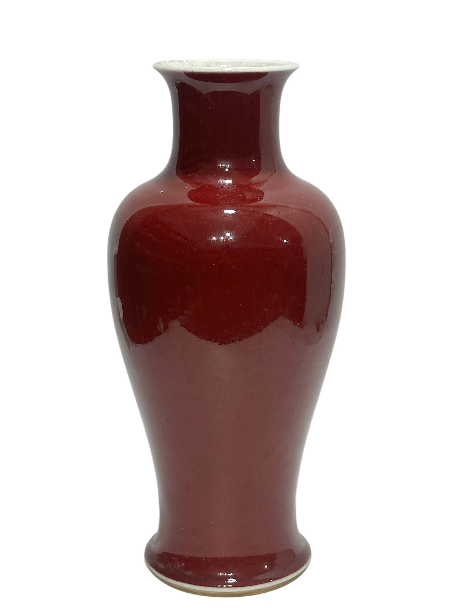 A Chinese Lang ware red vase, Kang Xi Pr. (1 of 7)