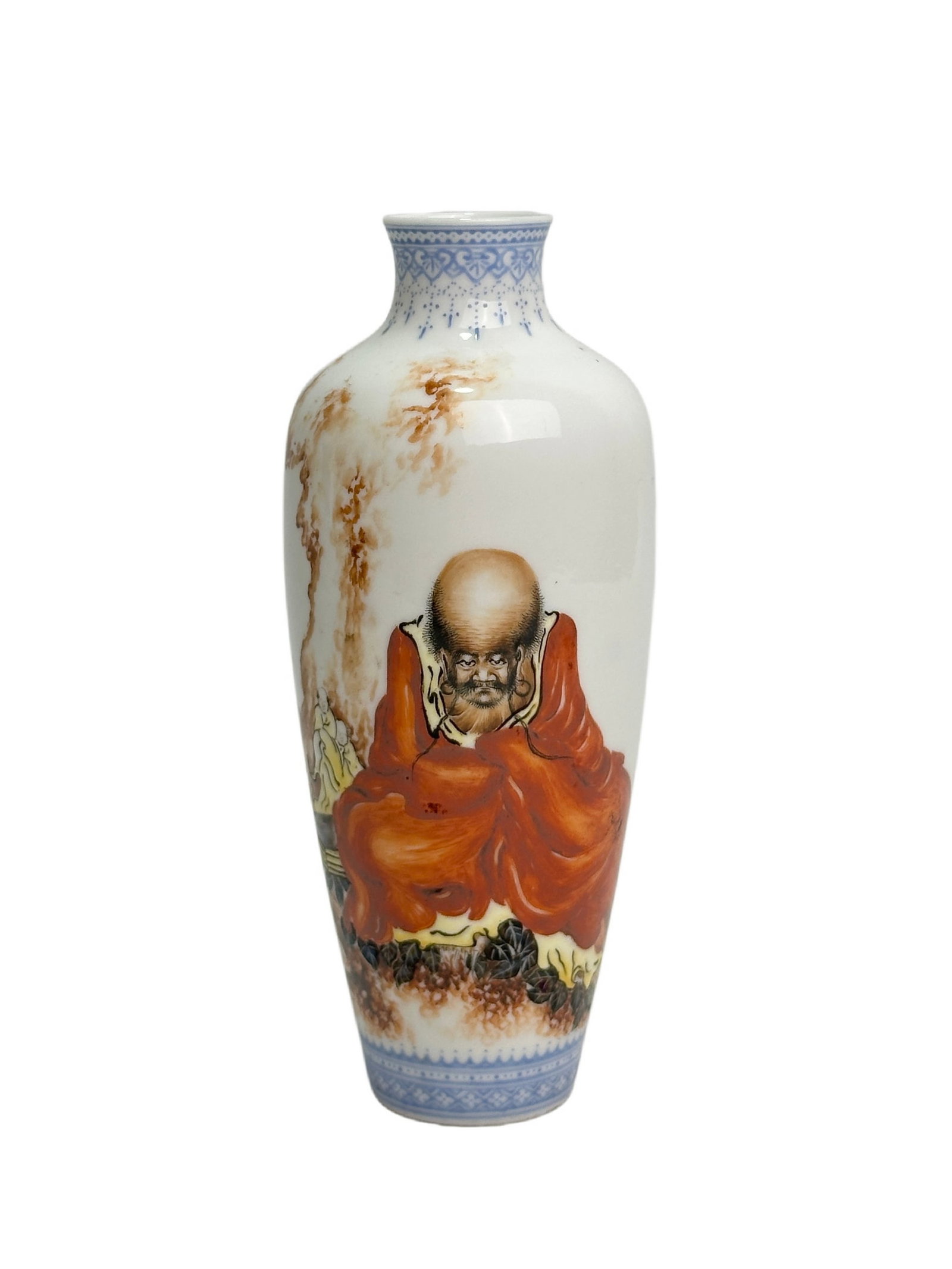 A Chinese Famille Verte vase, Republic Pr.: Size:(Height2.5cm, Mouth Diameter14cm) Shipping:EU\HK\USA Ondoor shipping estimation:105EUR Condition:(Good Condition, No Hairlines, No Cracks, No Repairment Checked by UV&Strong Light, Age Traces) Te