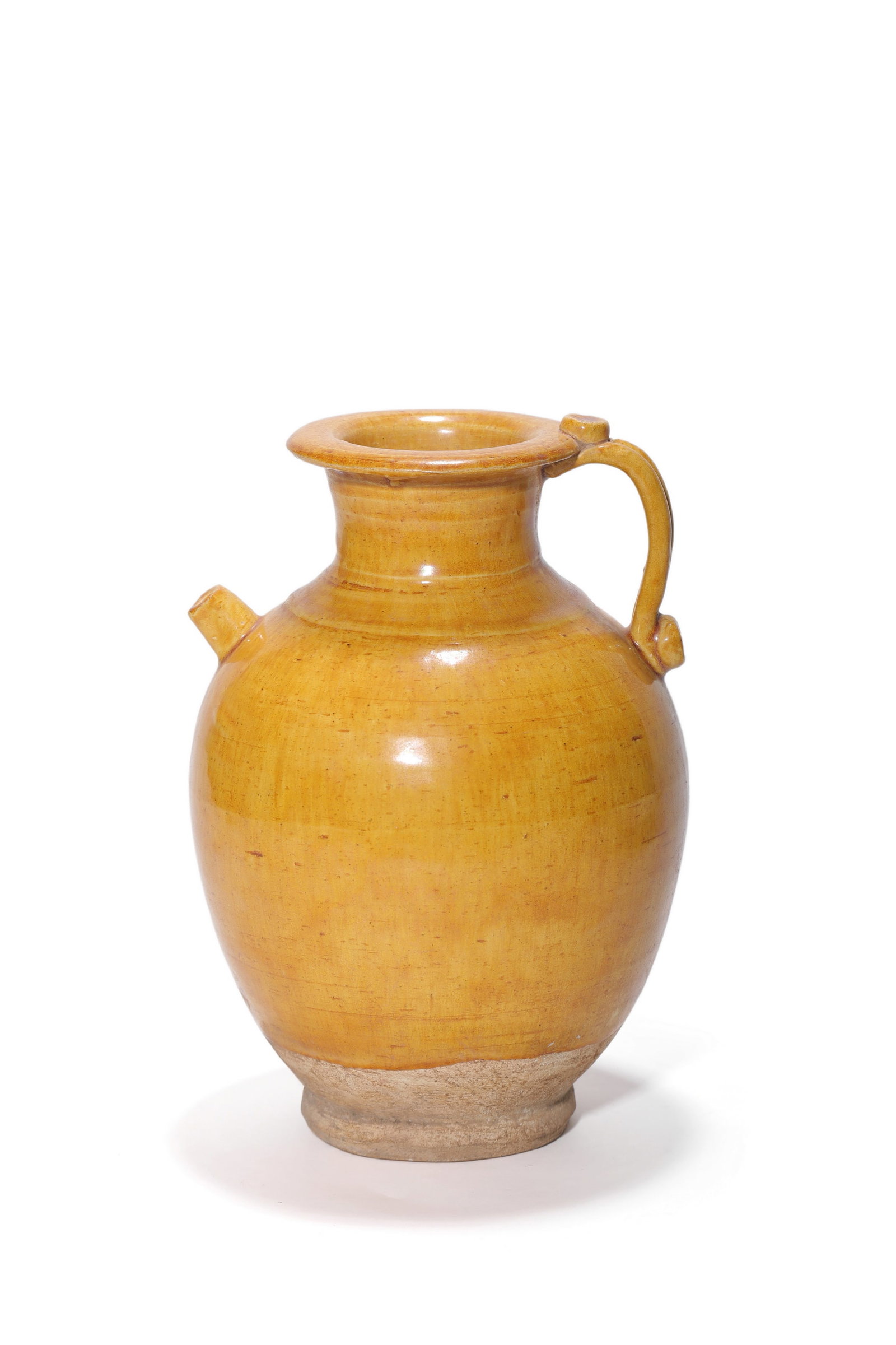 A Yellow Glaze Ewer, 7th?C10th C Pr. (1 of 5)