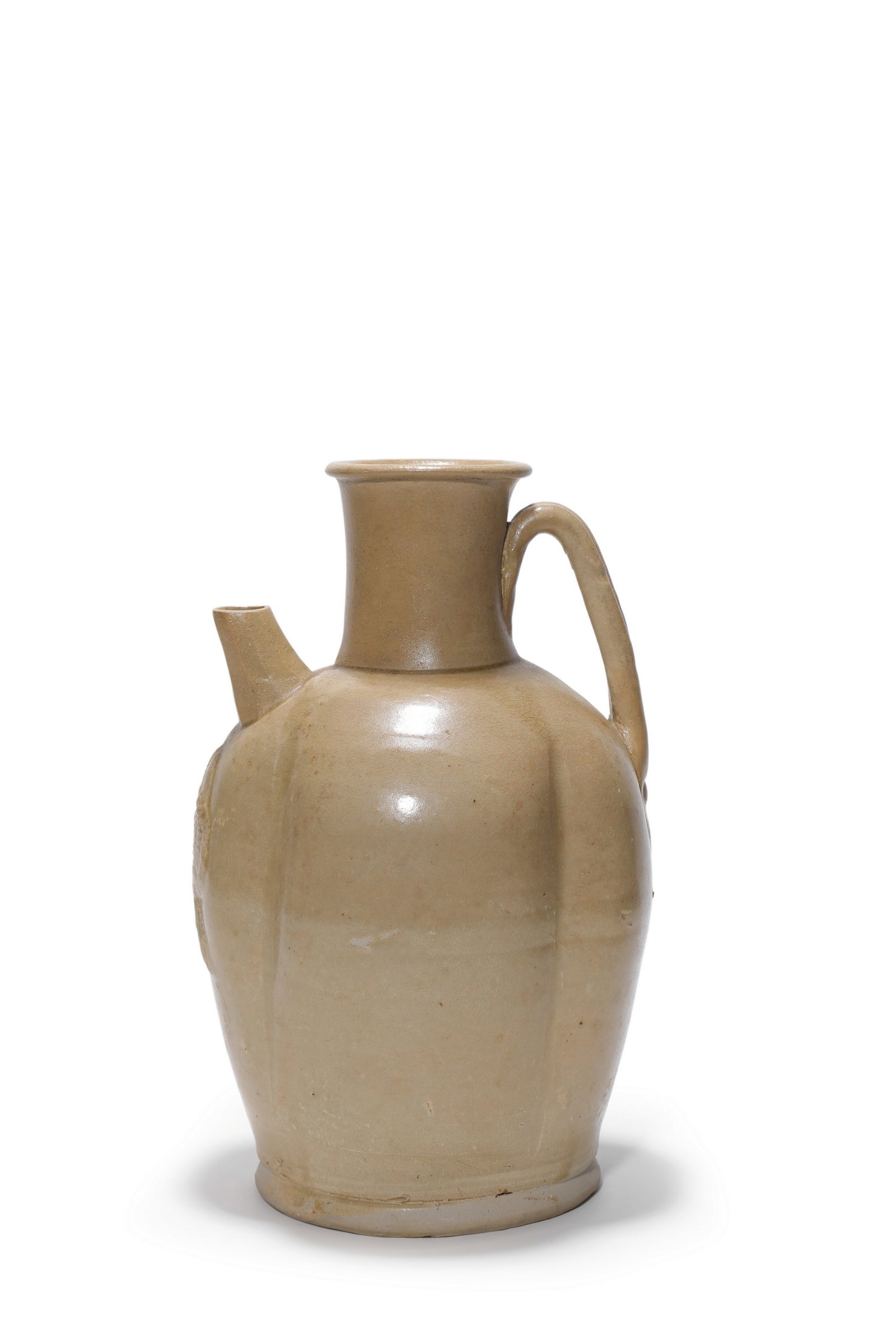 A Yue Kiln Lobed Ewer, 9th?C10th C Pr. (1 of 6)