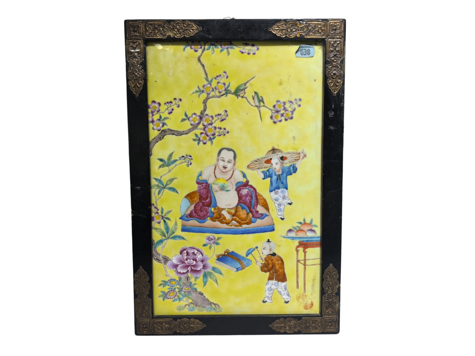 A Chinese porcelain plaque, Republic Pr.: Size:(42x28cm) Shipping:EU\HK\USA Ondoor shipping estimation:115EUR Condition:(Good Condition, No Hairlines, No Cracks, No Repairment Checked by UV&Strong Light, Age Traces) Terms:(It is the Buyer's r