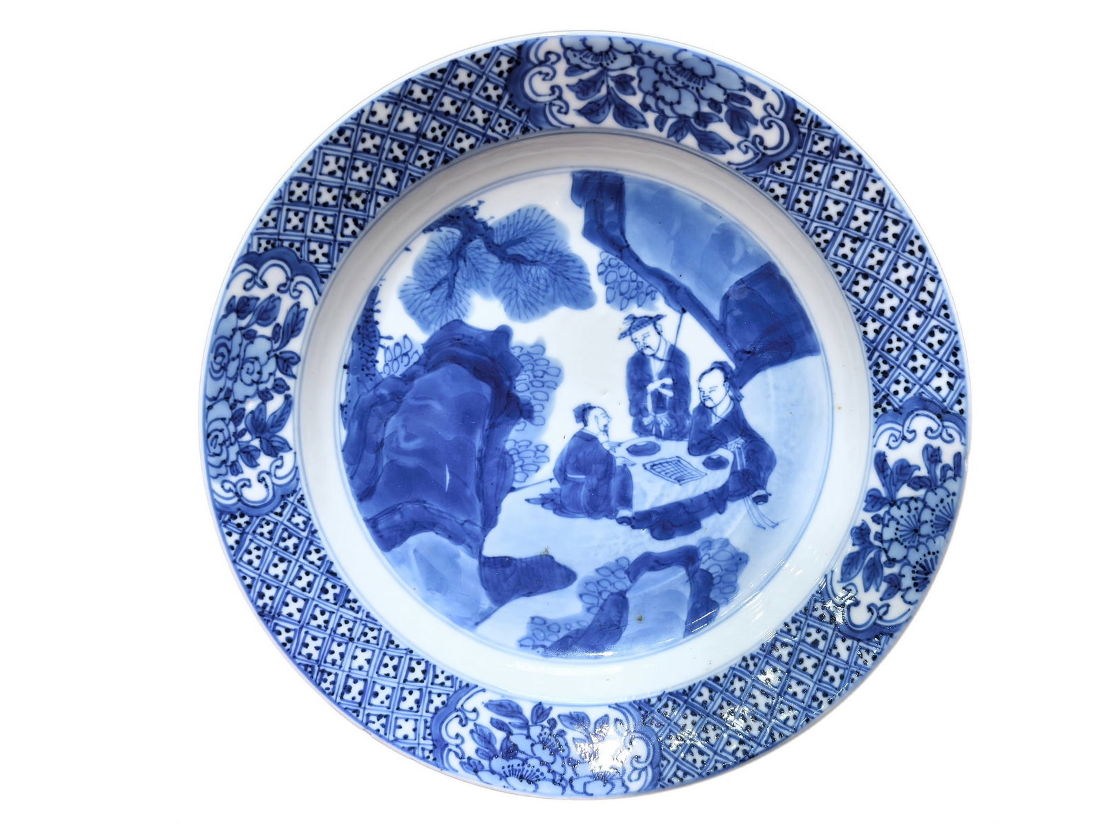 A Blue&White dish, Kang Xi Pr. (1 of 8)