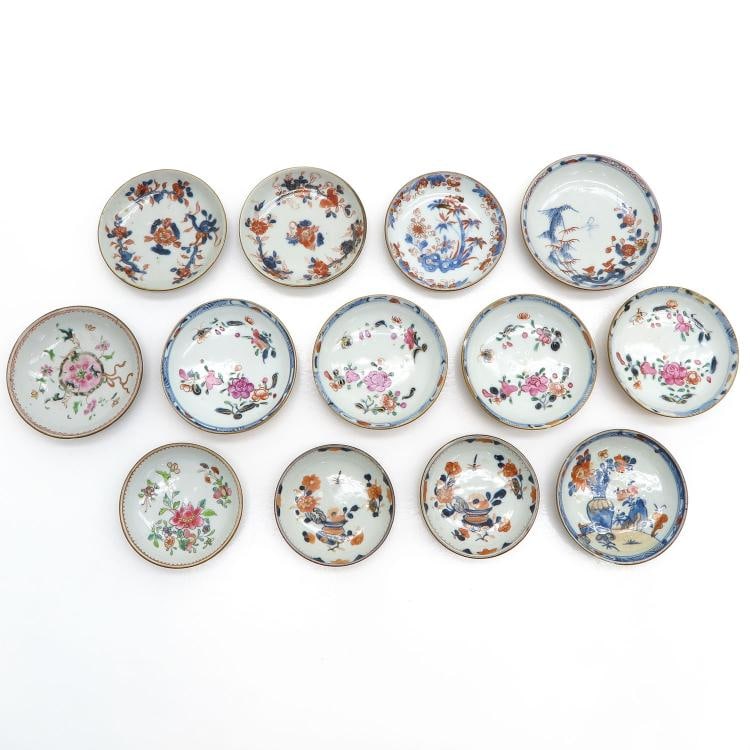 A set of Chinese dishes, Qing Dynasty Pr.: Size:(Mouth Diameter 9 to 11 cm) Shipping:EU\HK\USA Ondoor shipping estimation:105EUR Condition:(Good Condition except chips and hairline, No Repairment Checked by UV&Strong Light, Age Traces) Terms:(