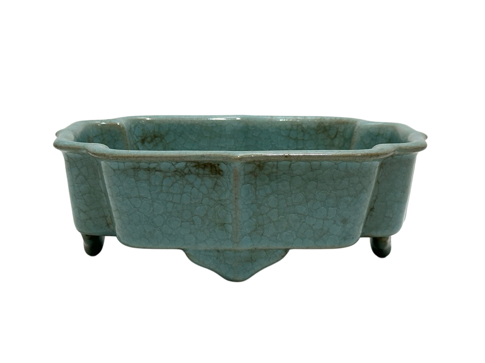 A rare Chinese Ru kiln water pot, Ming Dynasty Pr. or earlier.: Size:(Height7cm, Mouth Diameter19.8cm) Shipping:EU\HK\USA Ondoor shipping estimation:115EUR Condition:(Good Condition, No Hairlines, No Cracks, No Repairment Checked by UV&Strong Light, Age Traces) Te