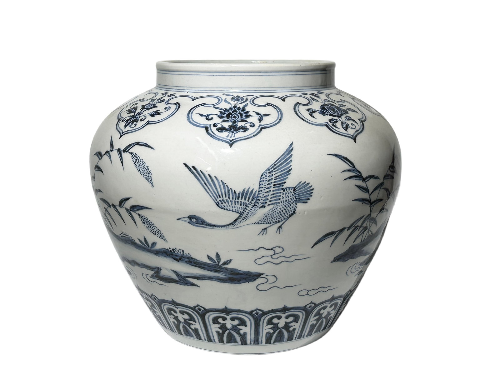 A Chinese Blue&White jar, Ming Dynasty Pr. (1 of 8)