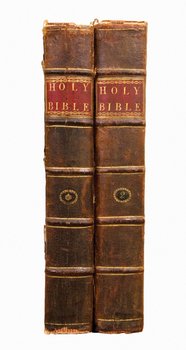 BIBLE IN ENGLISH. Hot Press. 1798: BIBLE IN ENGLISH The Holy Bible, Containing the Old and New Testaments: Together with the Apocrypha. Philadelphia: John Thompson and Abraham Small, 1798. 2 volumes. Folio (16 ¼ x 10 ¼ inche