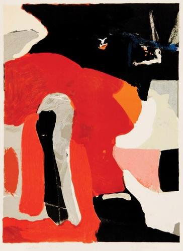 James Brooks (1906-1992) eastern: James Brooks (1906-1992) eastern silkscreen printed in colors, signed, titled and dated in pencil, numbered 54/150, on wove paper, with full margins, in good condition, 730 x 535mm.